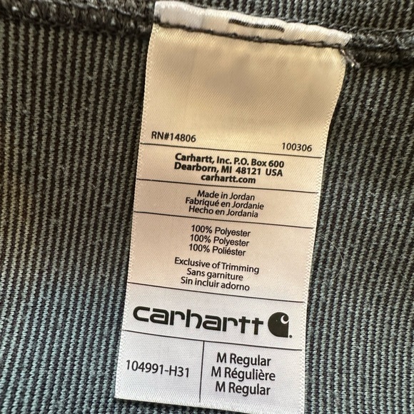 Navy Fleece Carhartt Pullover - Picture 3 of 7